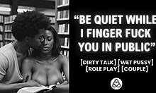 Exhibitionist Girlfriend Fingers Wet Pussy In Public With Big Black Cock