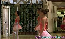 lesbian ballerina licking and fingering in high definition reality