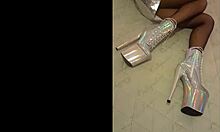 Total Silver And Fishnet Pantyhose