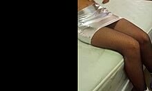 Total Silver And Fishnet Pantyhose