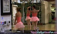 lesbian ballerina licking and fingering in high definition reality