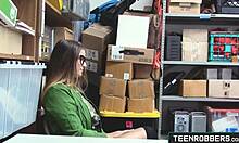 Mall Guard Fucks and Punishes Young Curvy Teen Shoplifter