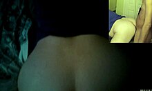 gamer chick taking that thick rod in a wild bareback interracial ride.