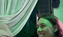 Cunhada covered in cum after anal and handjob