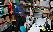 cute russian teen shoplifter gets rough punishment in garage 😏