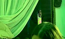 Cunhada covered in cum after anal and handjob