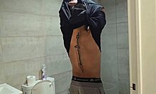 Friend Demands Facial Cumshot During Rough Bathroom Fucking!