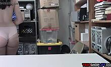 Non-Working Pornstar Caught Shoplifting by LP Officer in Office