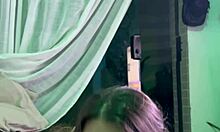 Cunhada covered in cum after anal and handjob