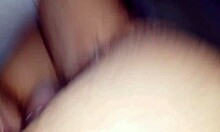 Cheating wife moans loudly in bed with big juicy pussy getting wet and tight