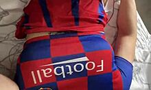 Hot Cheerleader Feels Intense Pleasure Fucking Two Cocks