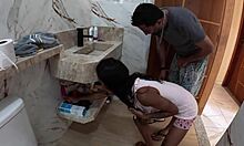 plumber checks leak and fucks the teen's tight ass 😏