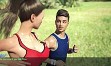 Wife and stepmother enjoy a jog together