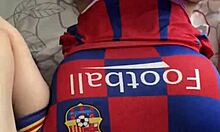 Hot Cheerleader Feels Intense Pleasure Fucking Two Cocks