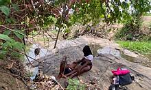 streams of joy dicked outdoor, chubby girlfriend screams with huge tits