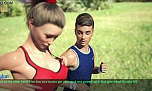 Wife and stepmother enjoy a jog together