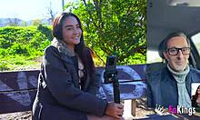 Allison Sweet Colombian Latina Flashes Tits And Blows Cock On The Street