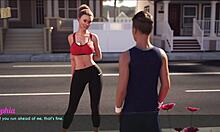 Wife and stepmother enjoy a jog together