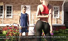 Wife and stepmother enjoy a jog together