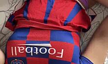 Hot Cheerleader Feels Intense Pleasure Fucking Two Cocks