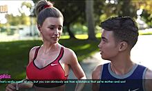 Wife and stepmother enjoy a jog together