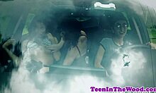 Oh, Stranded Teen Deepthroats Before Getting Spooned!