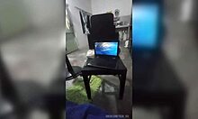 in a homemade setting, a cute 18-year-old girl enjoys passionate sex with an older man