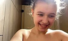 extreme public masturbate close up sitting on face with wet shaved pussy