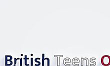 Brit teen gives oily handjob