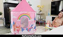 Curiosity turns into intense fucking for stepsiblings in missionary and cowgirl