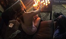 Is the pyro slut more into fire or sex in the shower?