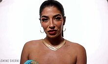 i'm princess jasmine giving jerk off instructions in lingerie