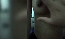 in a homemade setting, a cute 18-year-old girl enjoys passionate sex with an older man