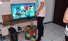 Housewife seduces the technician while husband is away