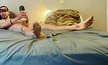 My first video with stroking and vibrating blowjob toy!