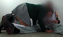 Mexican student asks, Want to fuck in the warehouse?