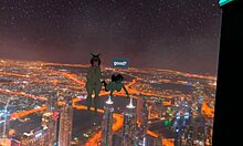 Muscle mommy rails her gf