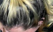 Latina deepthroats friend in homemade blowjob.