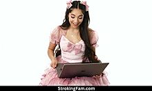 Petite Teens in 18th Birthday Gangbang POV