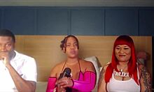 घरेलू वाइल्ड 10-मैन गैंगबैंग ऑर्गी थ्रो करती है एबोनी और लैटिना हीट के साथ