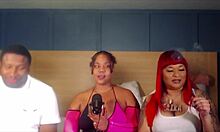 घरेलू वाइल्ड 10-मैन गैंगबैंग ऑर्गी थ्रो करती है एबोनी और लैटिना हीट के साथ