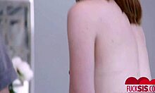 Katy Kiss and Maya Kendrick share an emotional uninvited sneaky stepsis threesome with kissing and riding.