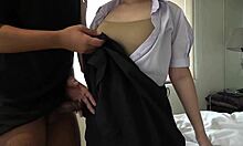 school's back, wanna fuck my cute thai sister in uniform? her moans are adorable