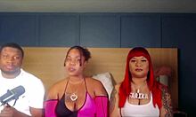 घरेलू वाइल्ड 10-मैन गैंगबैंग ऑर्गी थ्रो करती है एबोनी और लैटिना हीट के साथ