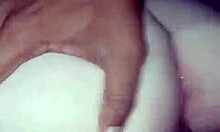 This beautiful asian teen spreads her pink pussy on my big black cock moaning