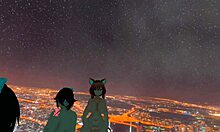 Muscle mommy rails her gf