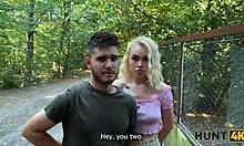 hunt4k blonde turns boyfriend into cuckold with outdoor amateur banging