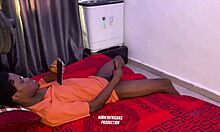 Caught horny stepbro masturbating helped him out 😘