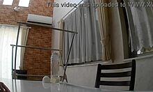 Japanese amateur wife gets creampie fucking in homemade scene