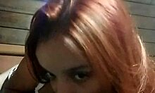 The beautiful redhead gives a delicious blowjob for the first time in this amateur video.